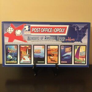 USPS Post Office Opoly The Wonders of America Stamp Edition Board Game